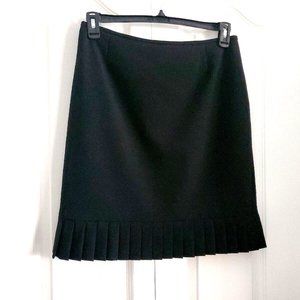 TAHARI Arthur S. Levine Pencil Straight Lined Black Skirt Career Petite SIZE 8P
